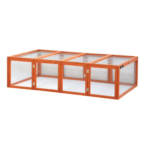 6ft foldable pet - run, large
