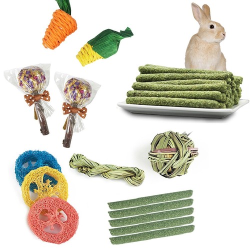 14x small animal chew toys - 14x,